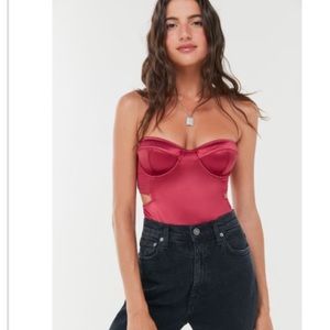 Urban outfitters wine body suit